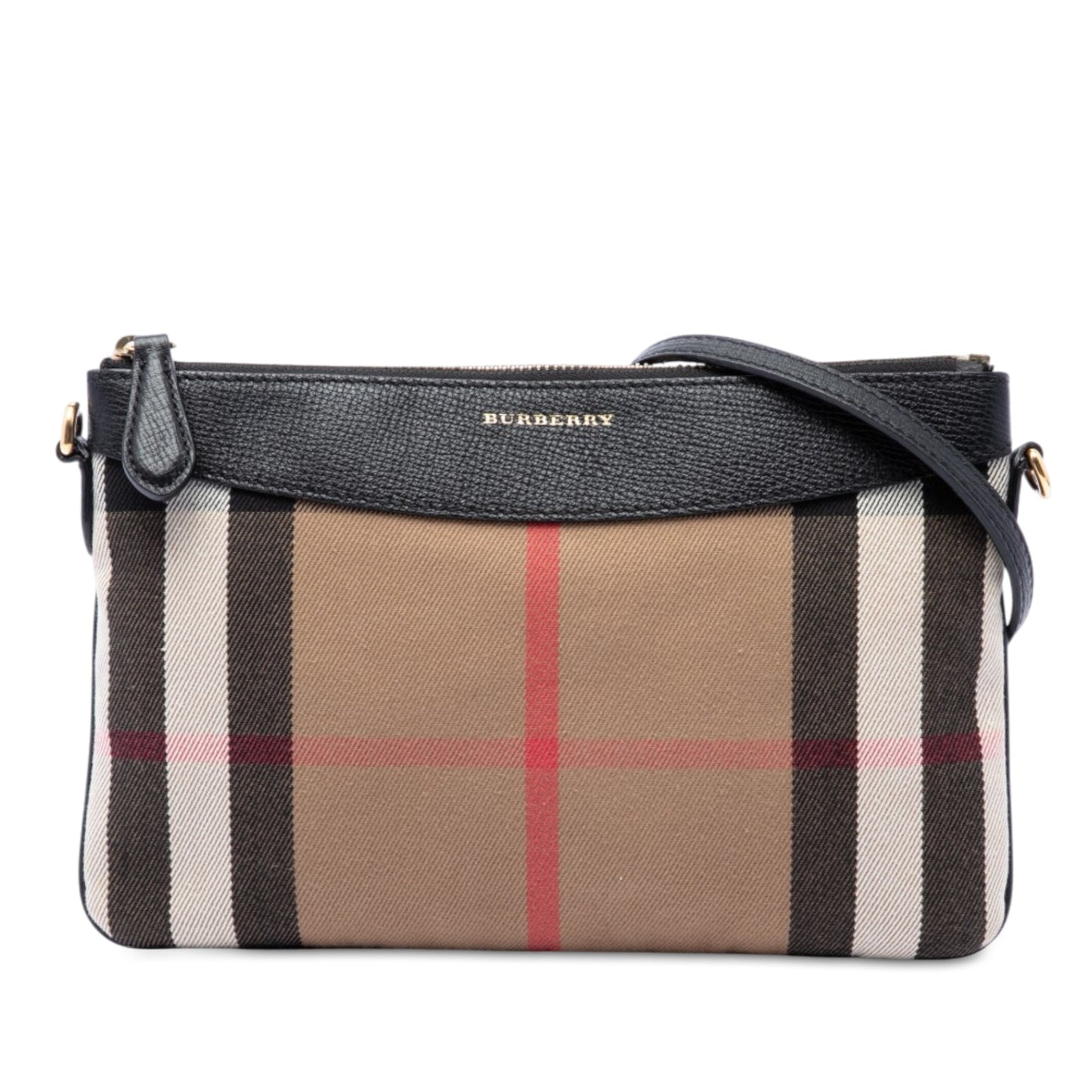 Burberry Mega Check Canvas Derby Peyton Crossbody