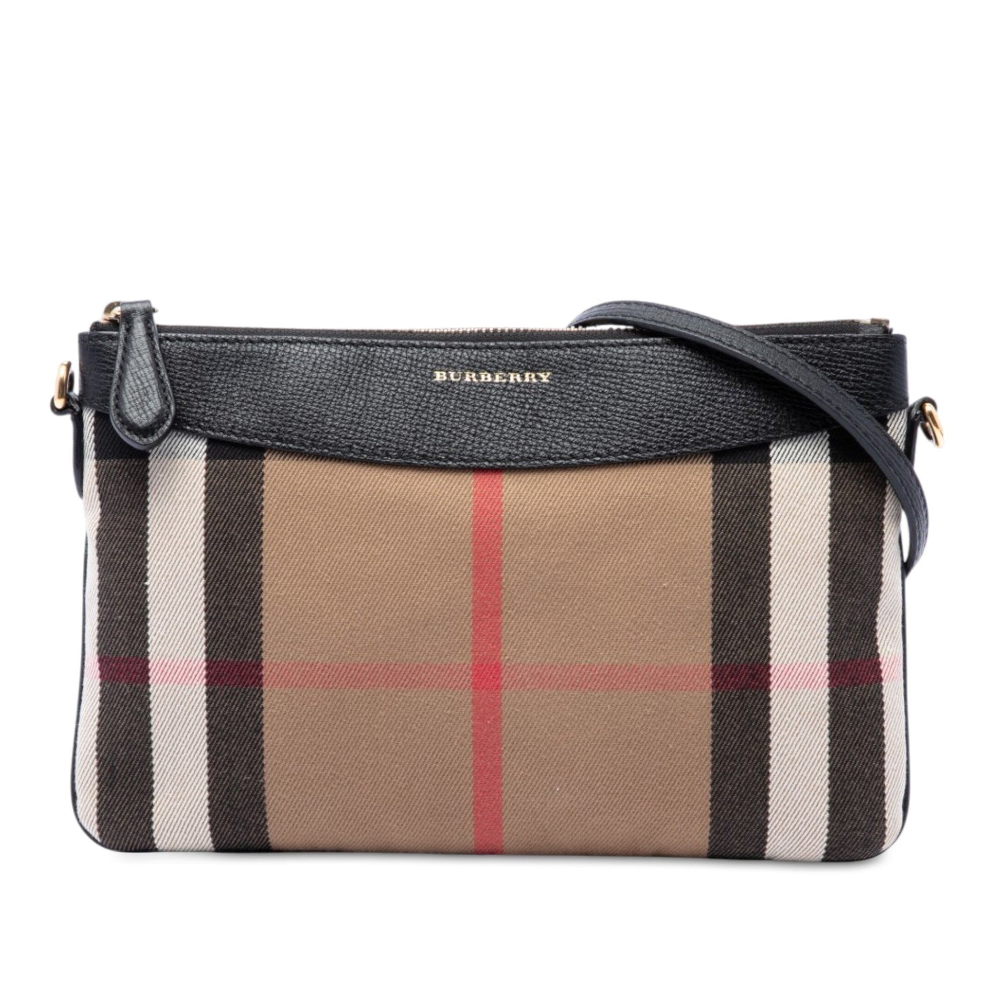 Burberry Mega Check Canvas Derby Peyton Crossbody