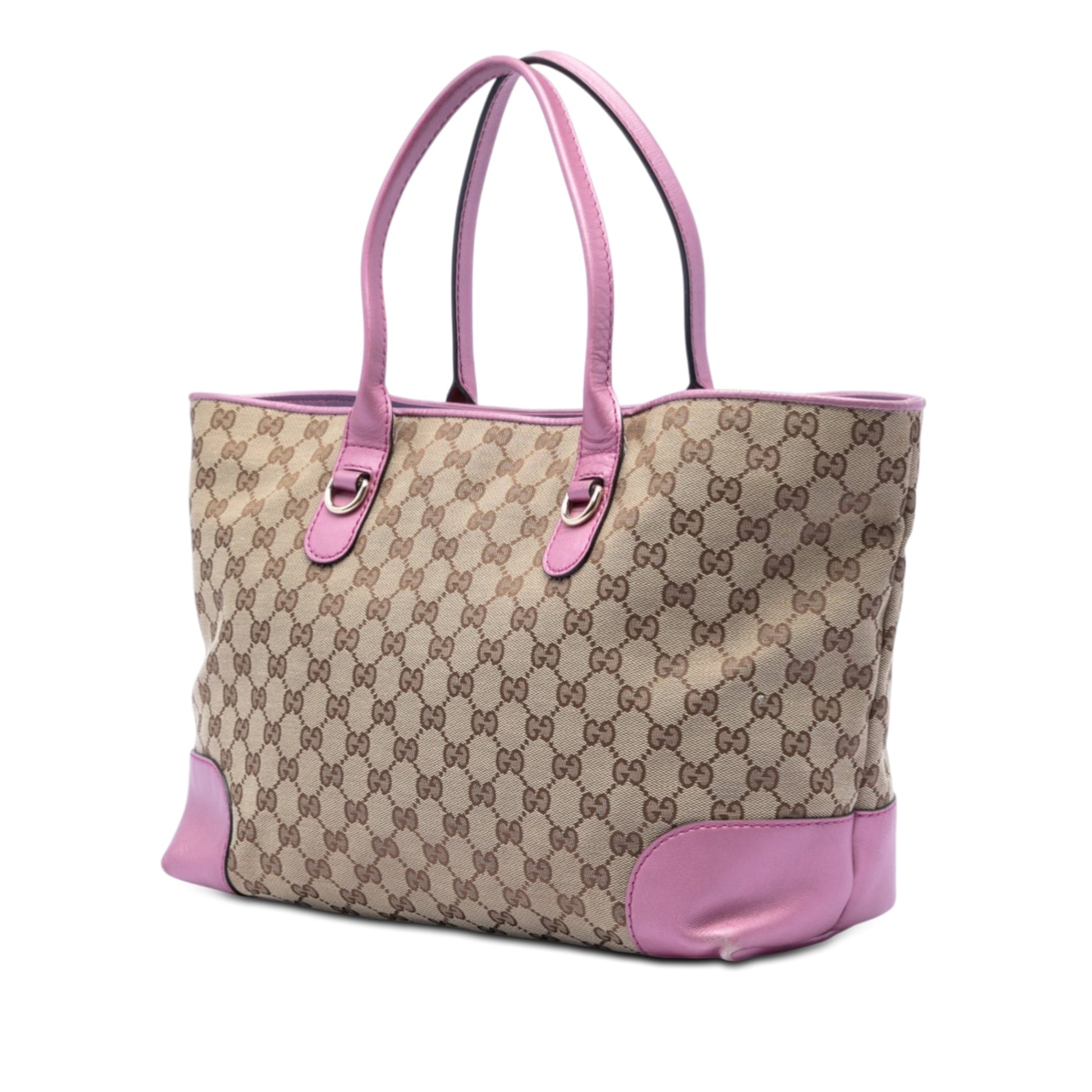 GG Canvas Heart Bit Tote