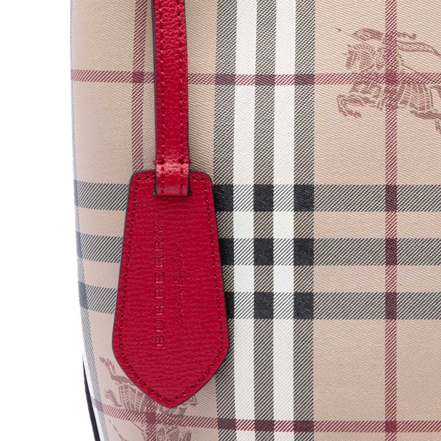 Burberry Haymarket Check Coated Canvas Lorne Bucket Bag