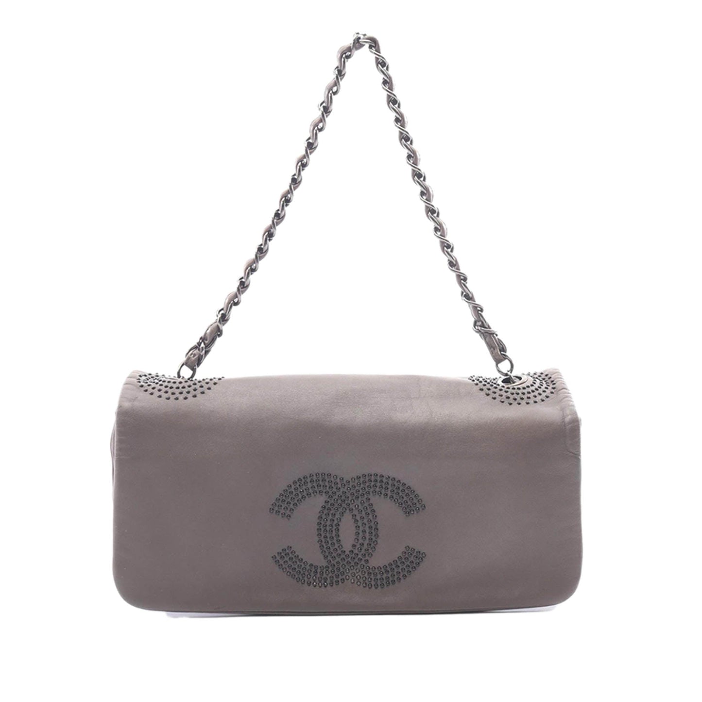 Chanel CC Studded Lambskin Flap