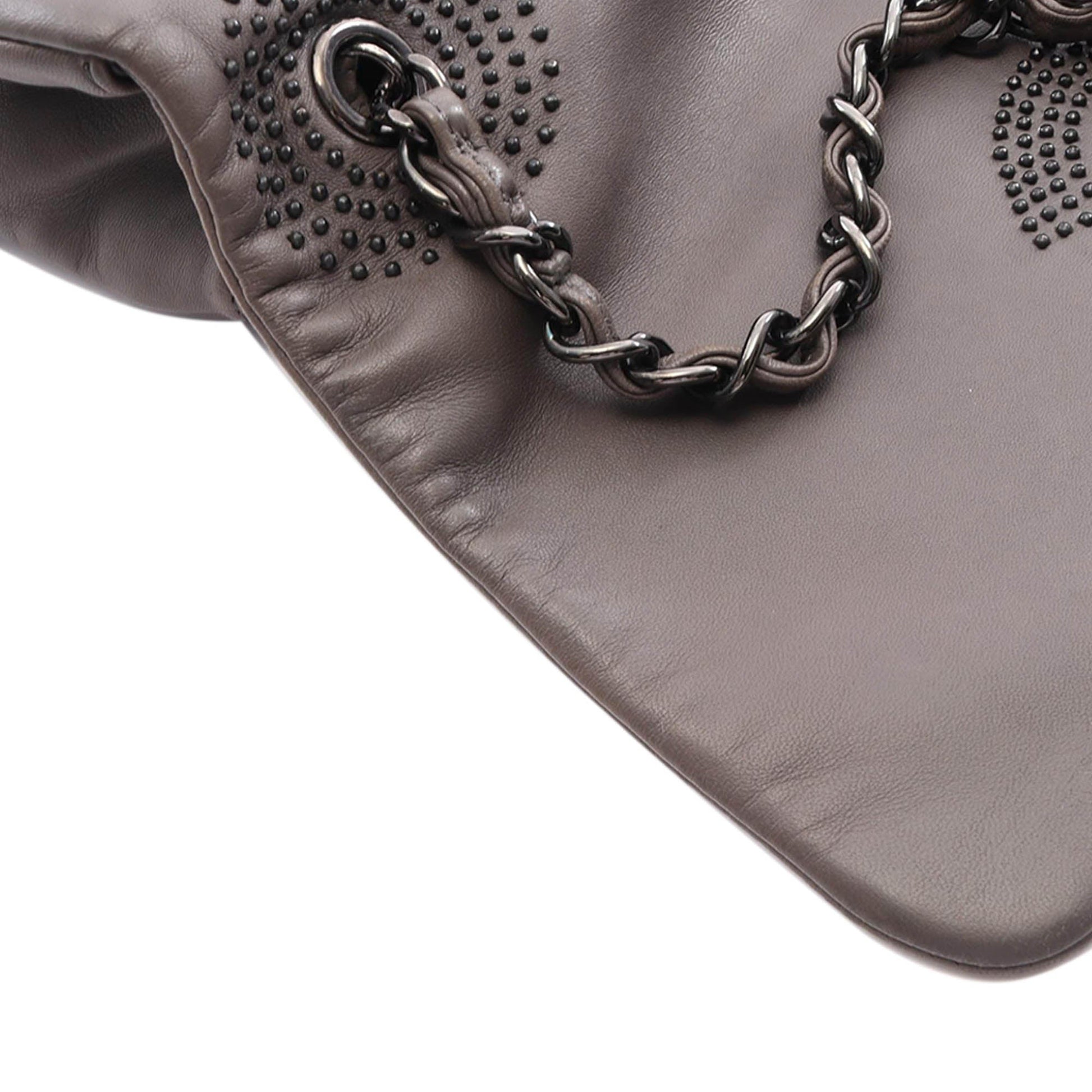 Chanel CC Studded Lambskin Flap