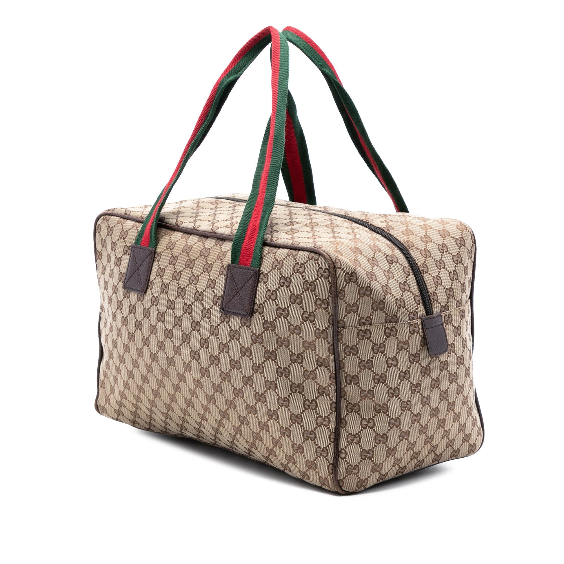 Gucci GG Canvas Web Duffle Bag