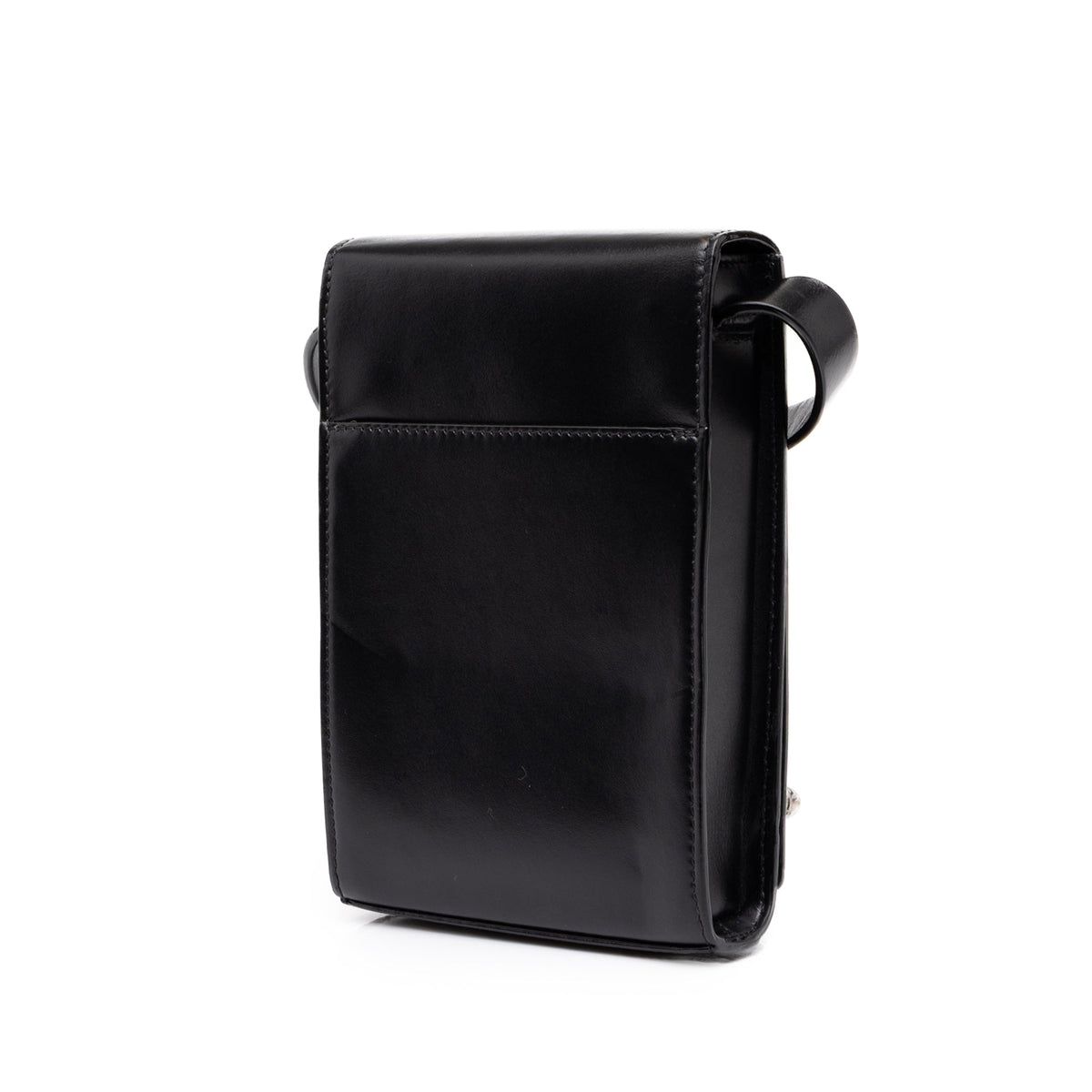 Alexander McQueen Studded Leather Skull Four Ring Crossbody — Black