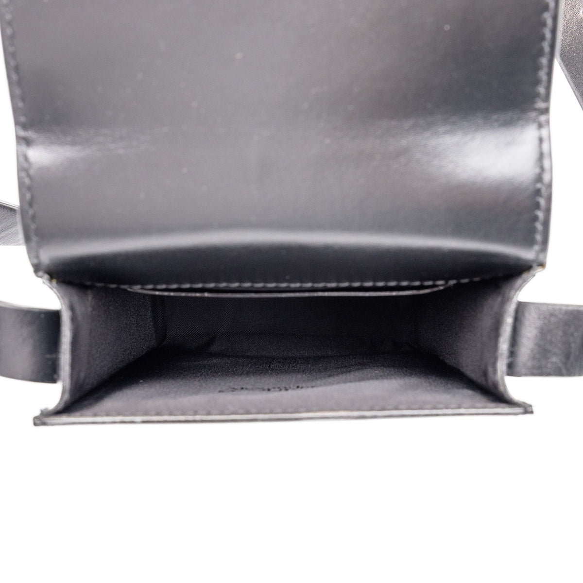 Alexander McQueen Studded Leather Skull Four Ring Crossbody — Black