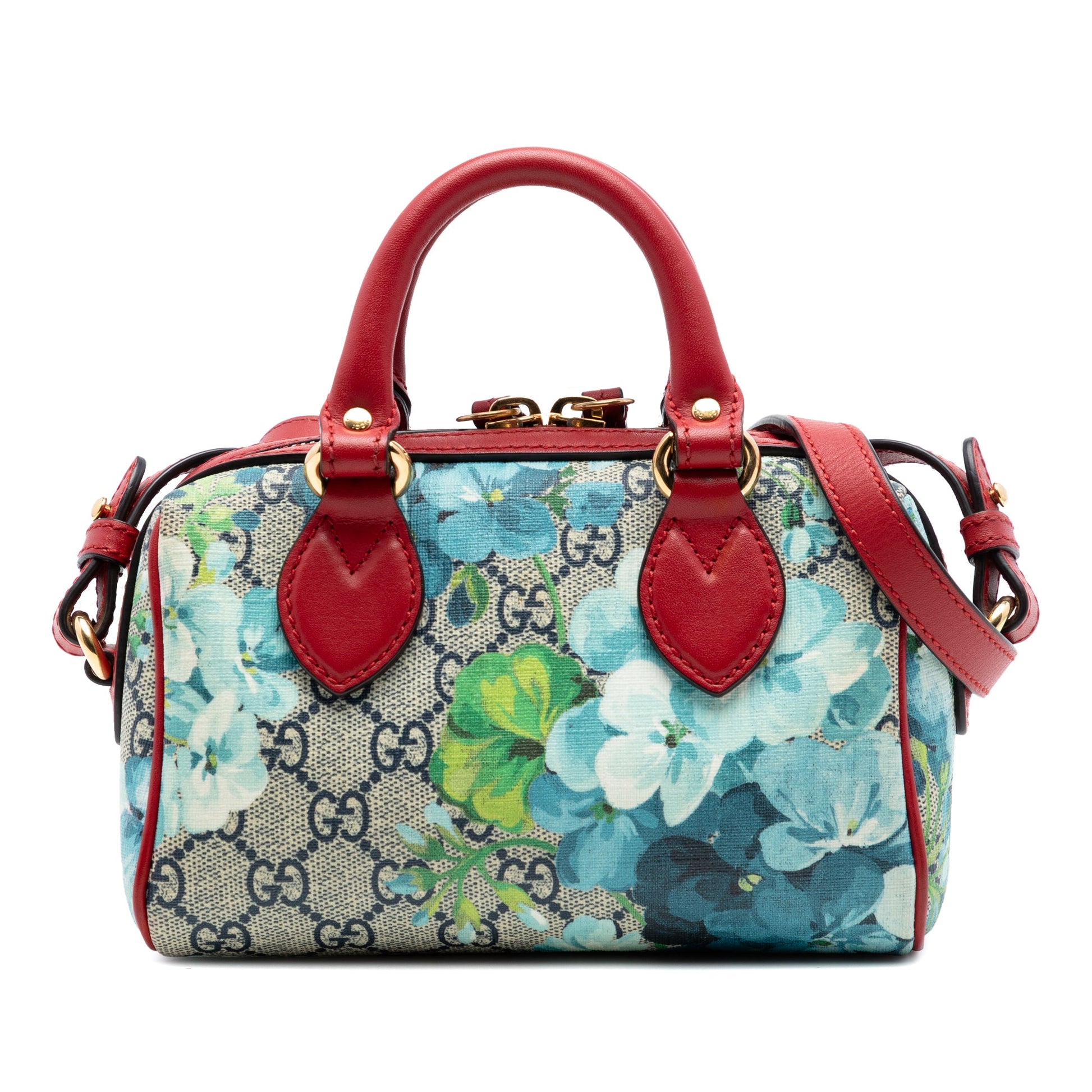 Gucci Mini GG Supreme Blooms Boston Bag