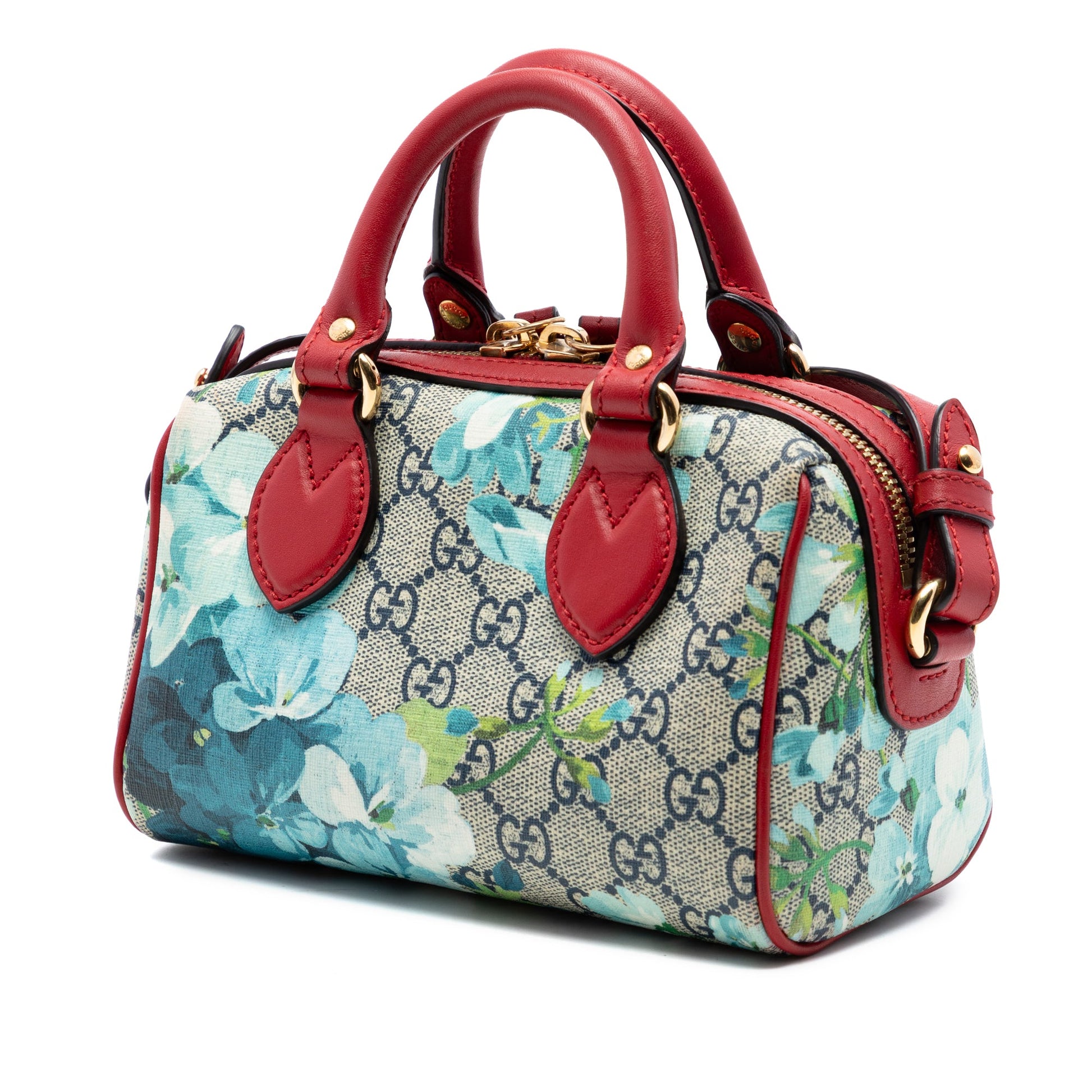 Gucci Mini GG Supreme Blooms Boston Bag