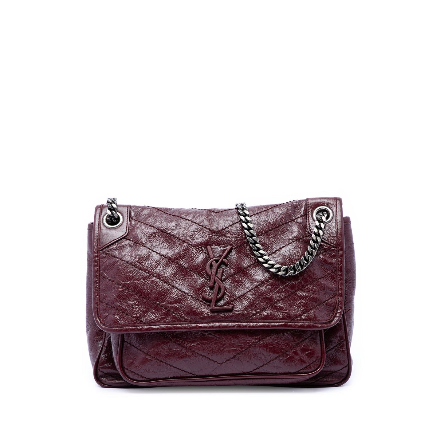 Saint Laurent Medium Crinkled Calfskin Niki