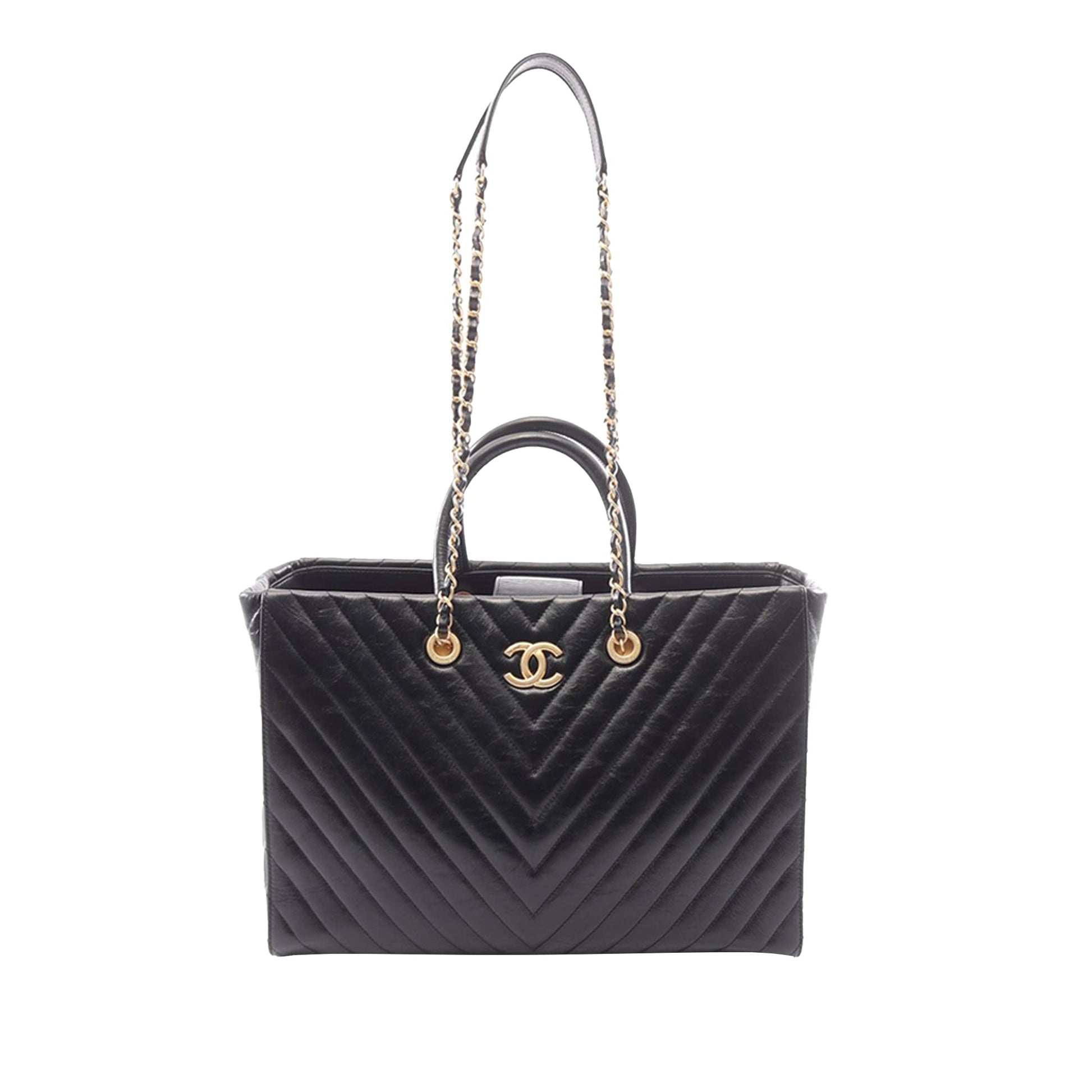 Chanel Chevron Chain Timeless Tote