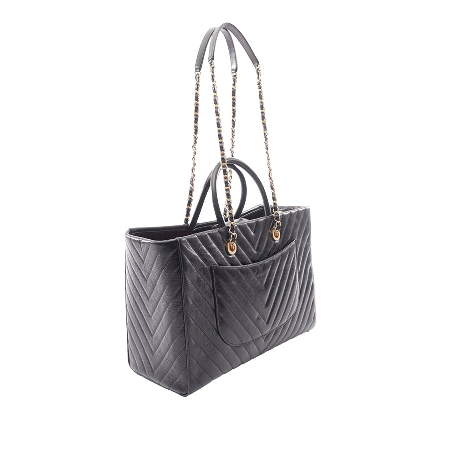 Chanel Chevron Chain Timeless Tote