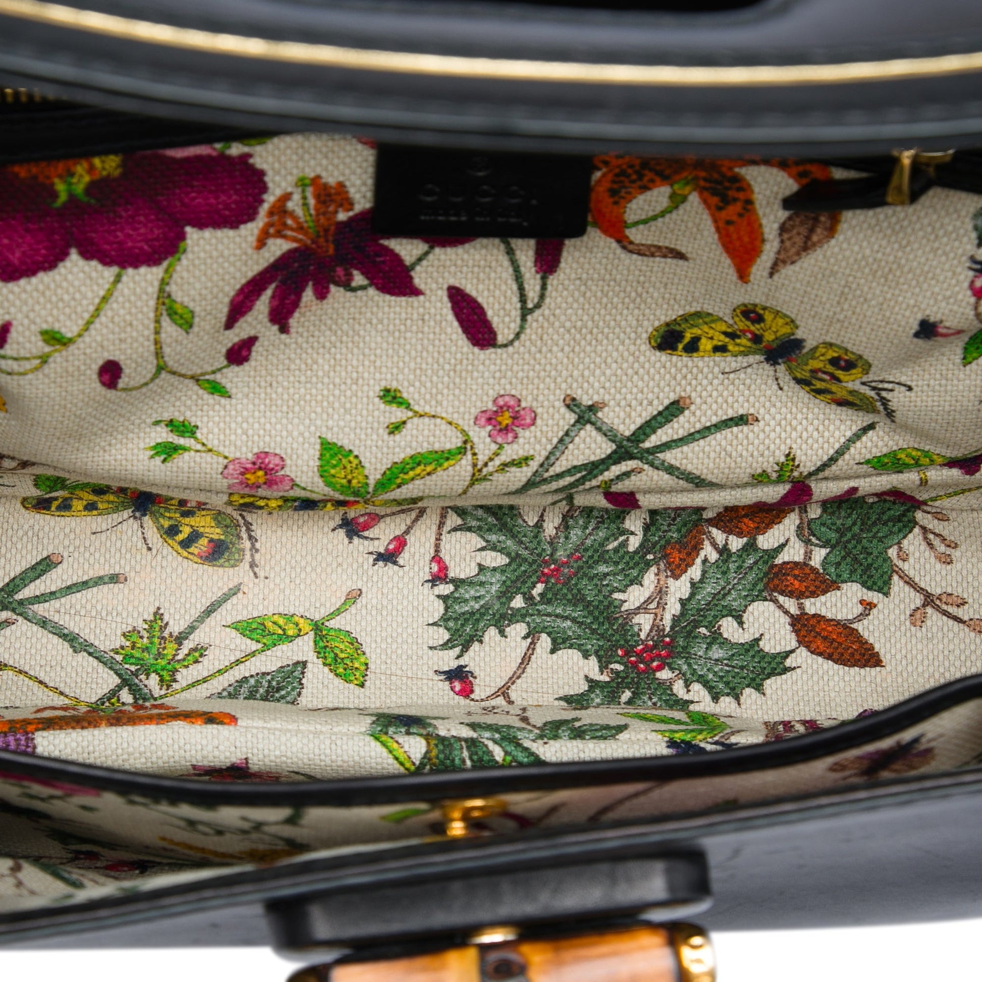 Gucci Medium Calfskin New Bamboo Top Handle Bag