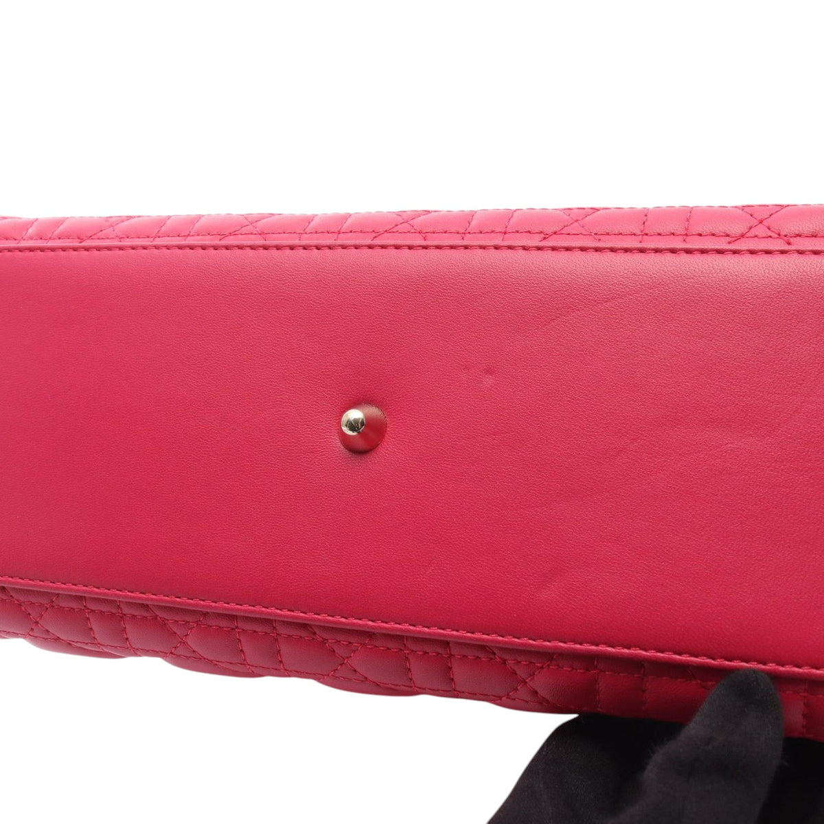 Dior Large Lambskin Cannage Lady Dior — Pink