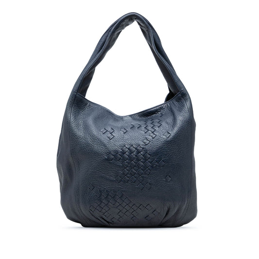 Bottega Veneta Intrecciato Trimmed Cervo Deerskin Hobo