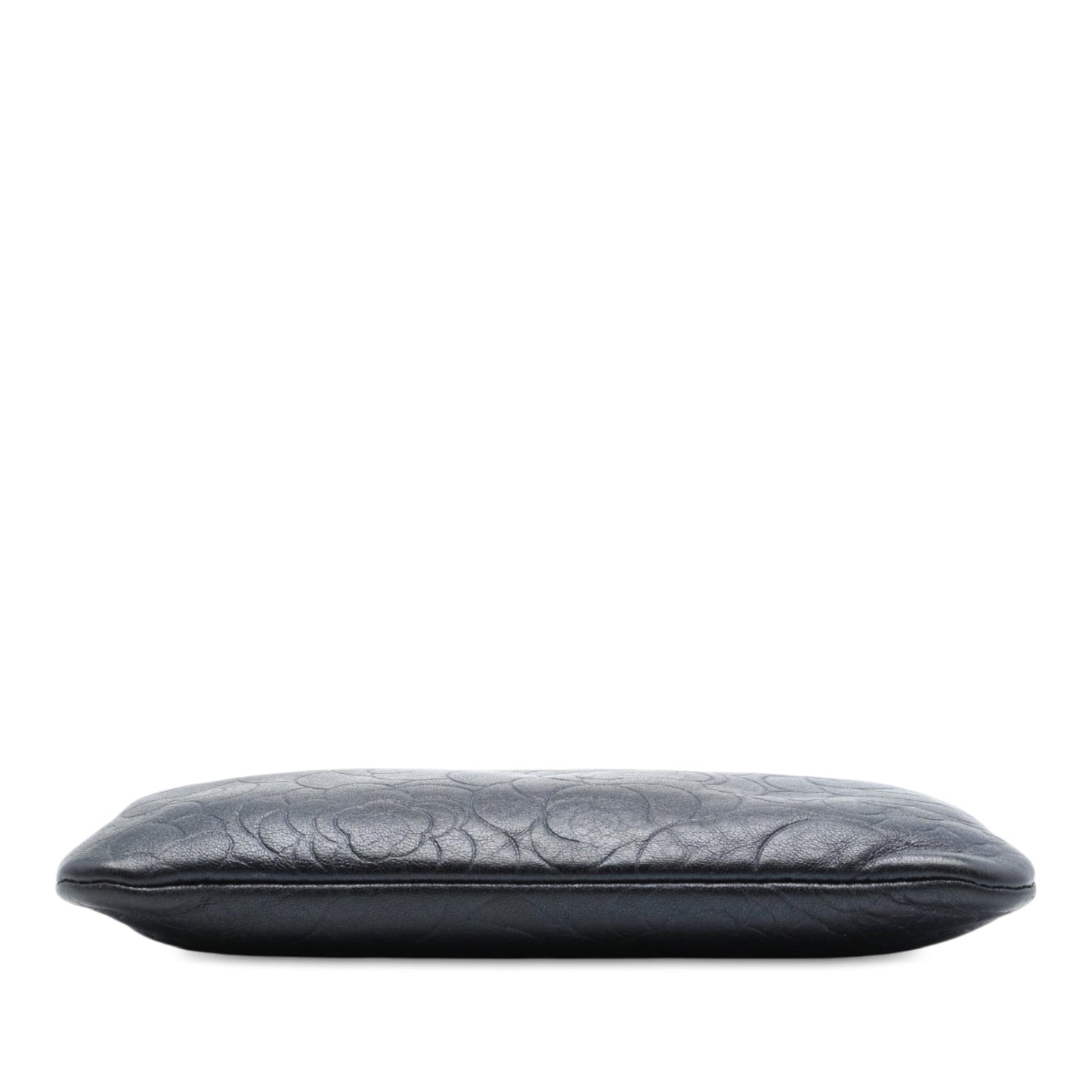Chanel Medium CC Embossed Lambskin Camellia O Case Clutch