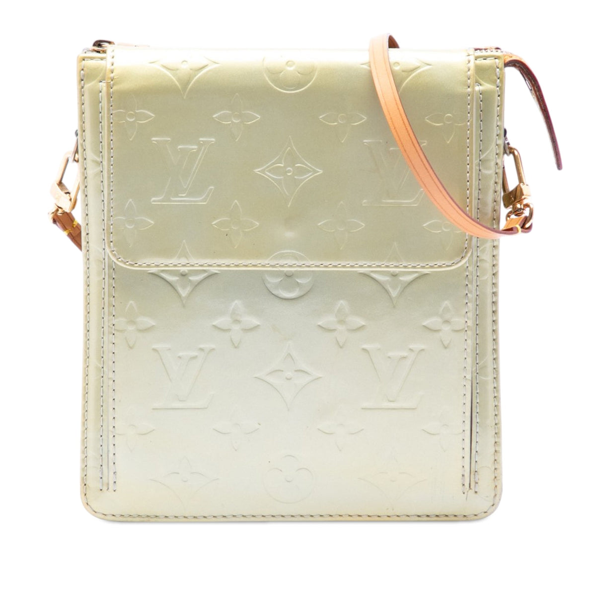 Louis Vuitton Monogram Vernis Mat Mott — White