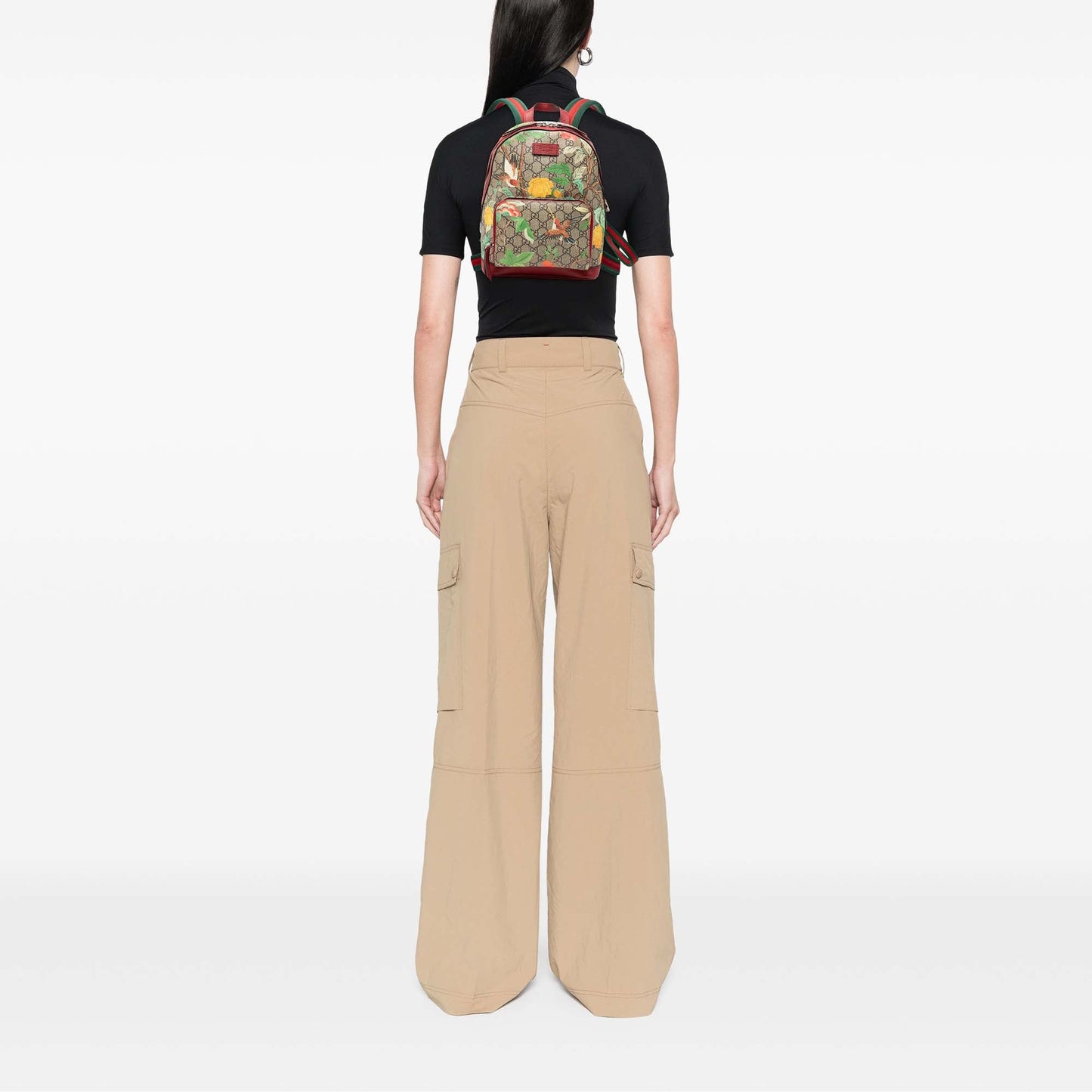 Gucci Small GG Supreme Web Tian Backpack