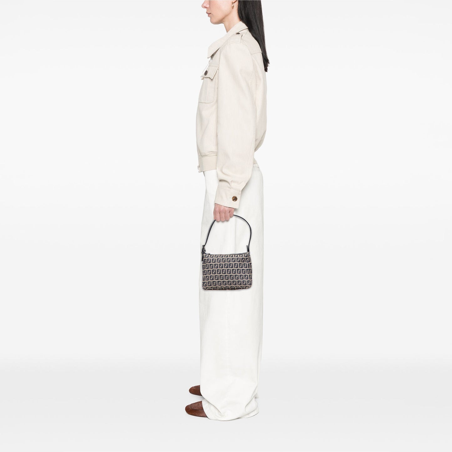 Fendi Zucchino Canvas Pochette