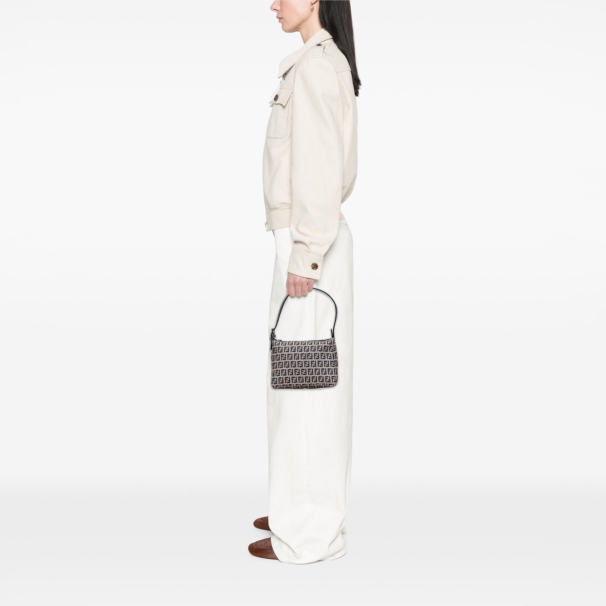 Fendi Zucchino Canvas Pochette