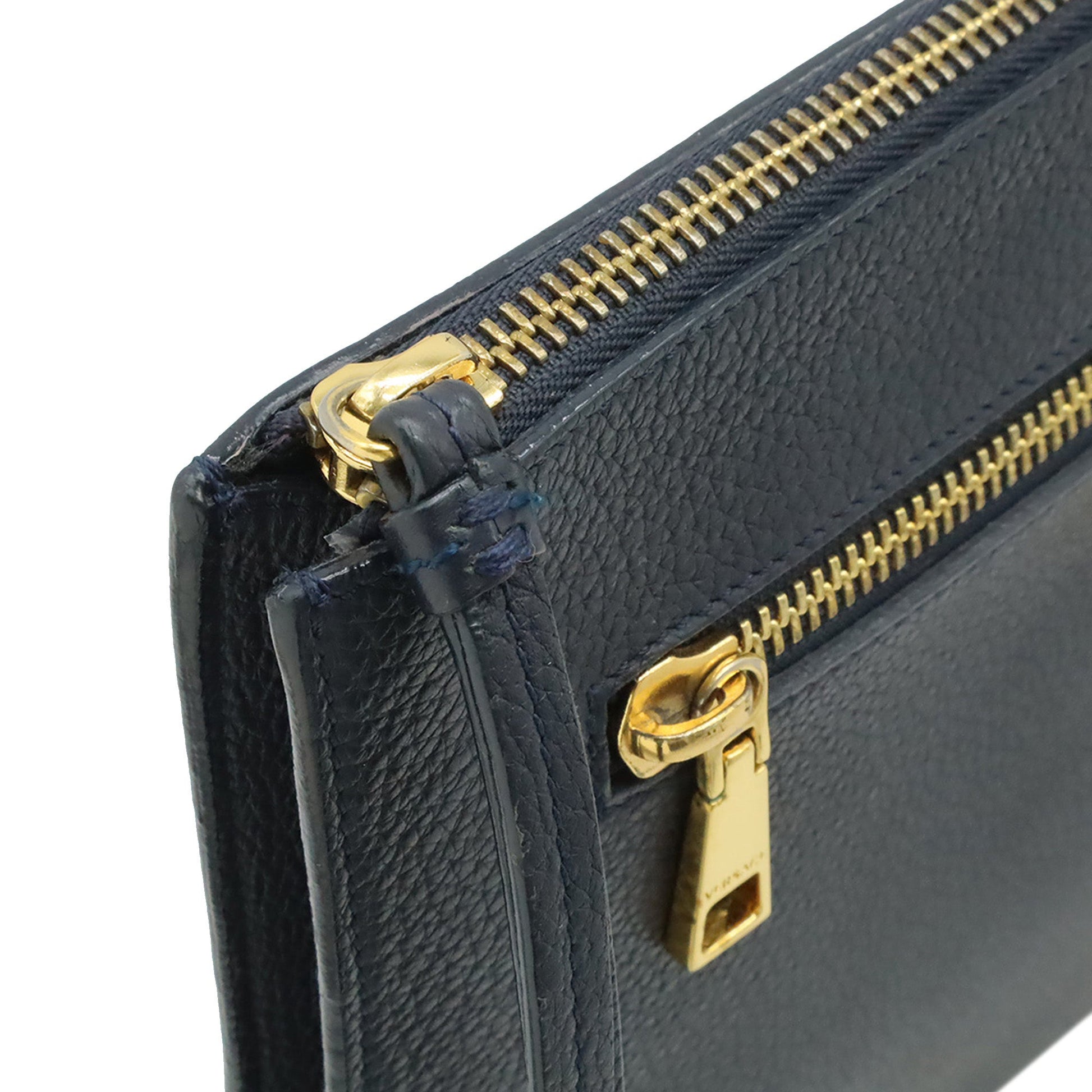 Versace Large La Medusa Palazzo Leather Clutch