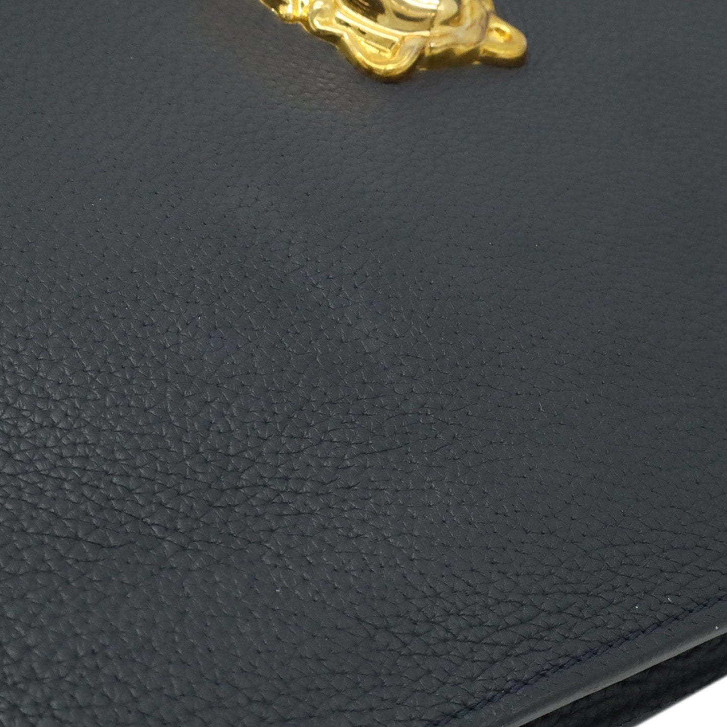 Versace Large La Medusa Palazzo Leather Clutch