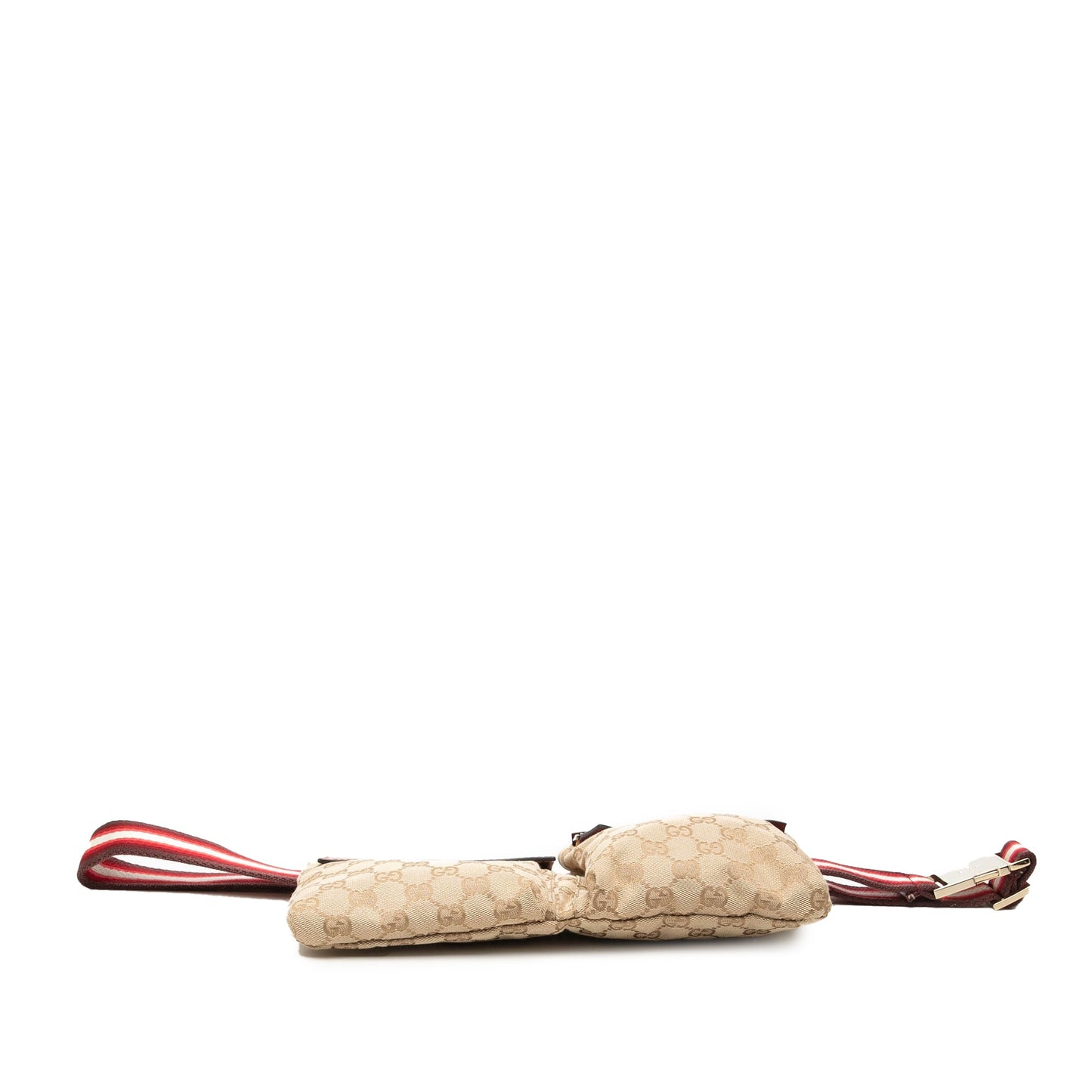 Gucci GG Canvas Web Double Pocket Belt Bag