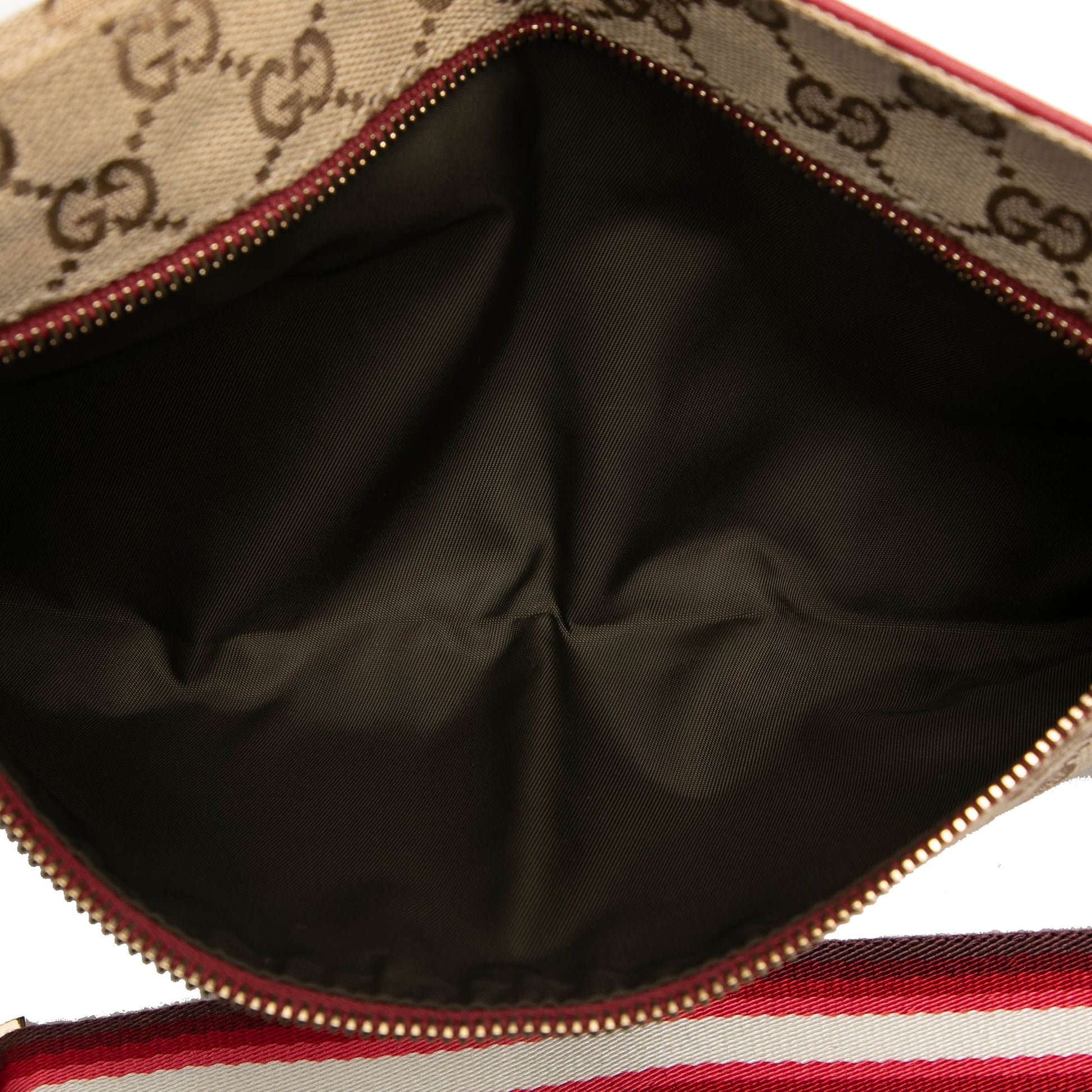 Gucci GG Canvas Web Double Pocket Belt Bag