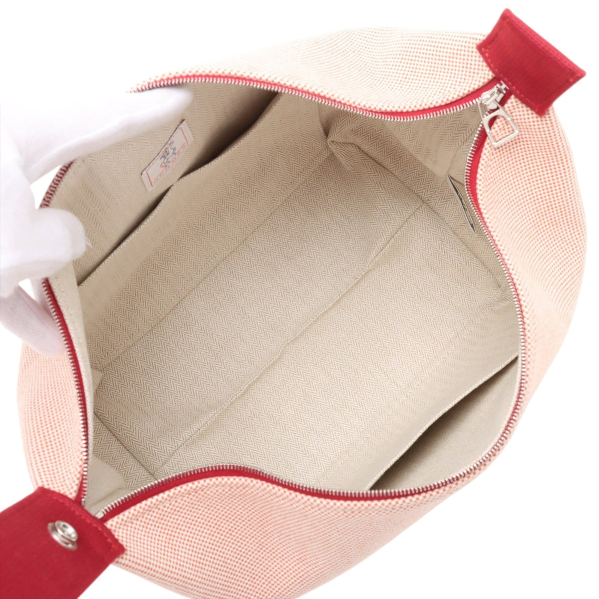 Hermès Large Toile Bride A Brac Cabriole Case