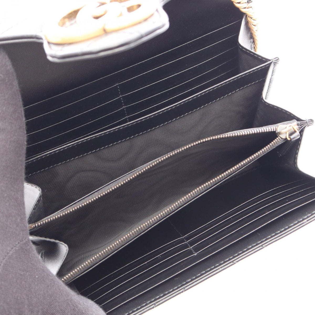 Gucci GG Marmont Wallet on Chain — Black