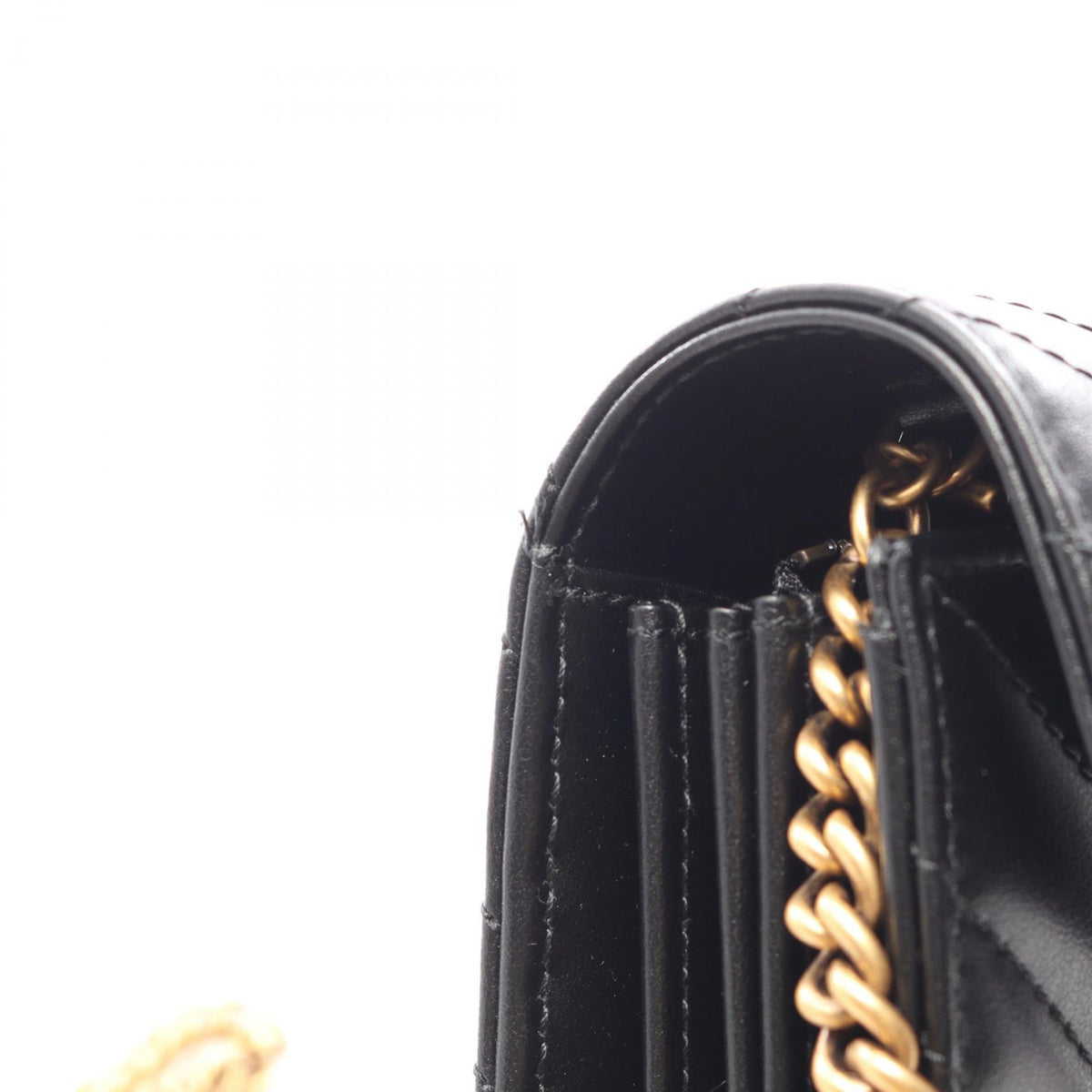 Gucci GG Marmont Wallet on Chain — Black