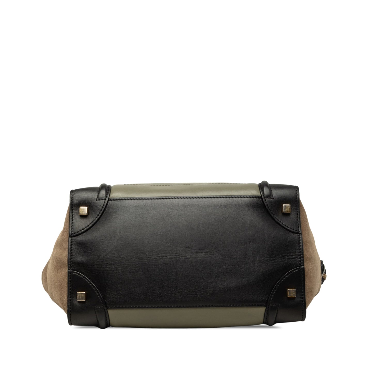 Celine Mini Tricolor Calfskin and Suede Luggage Tote