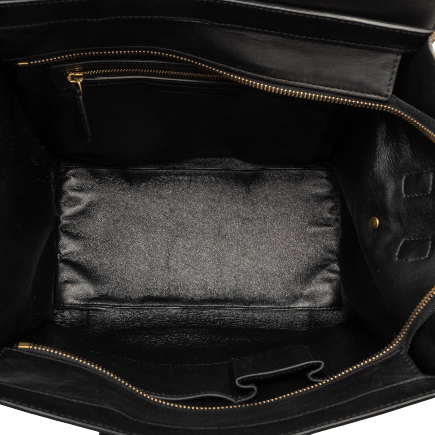 Celine Mini Tricolor Calfskin and Suede Luggage Tote