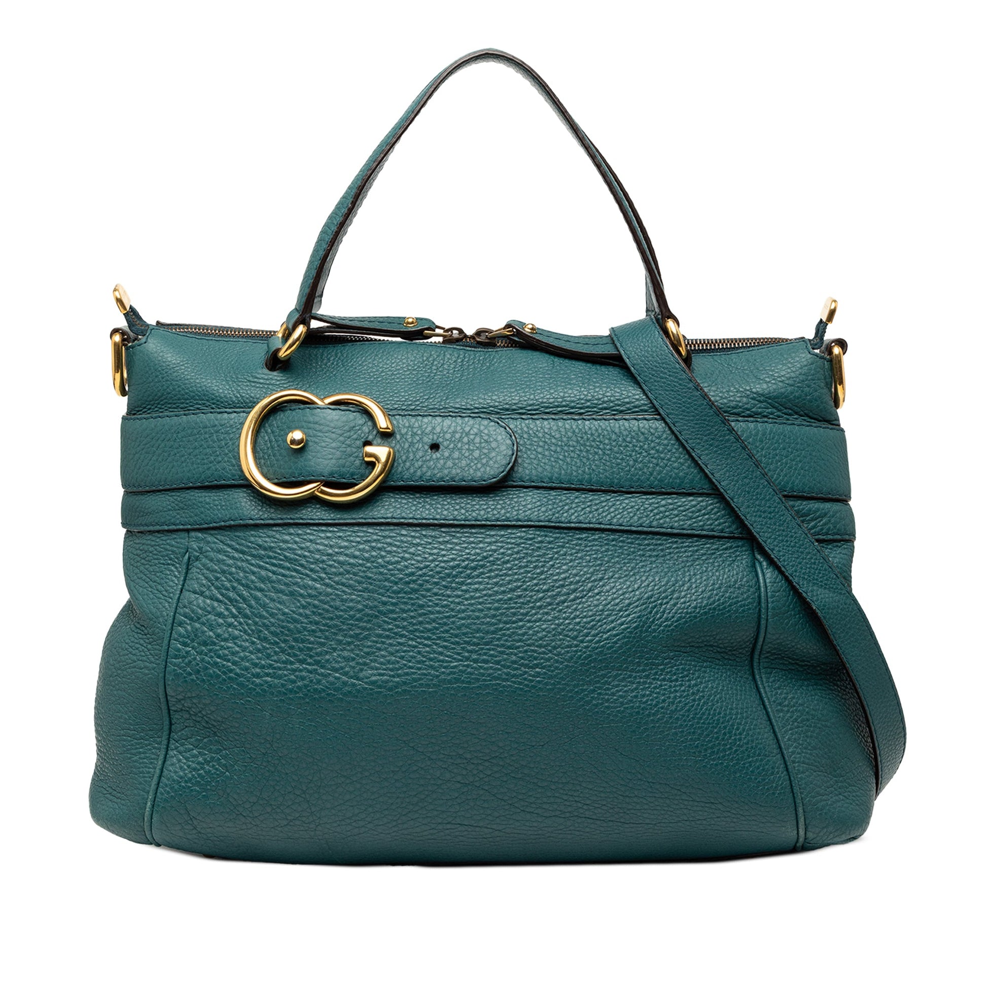 Gucci Medium Leather Ride Top Handle Bag
