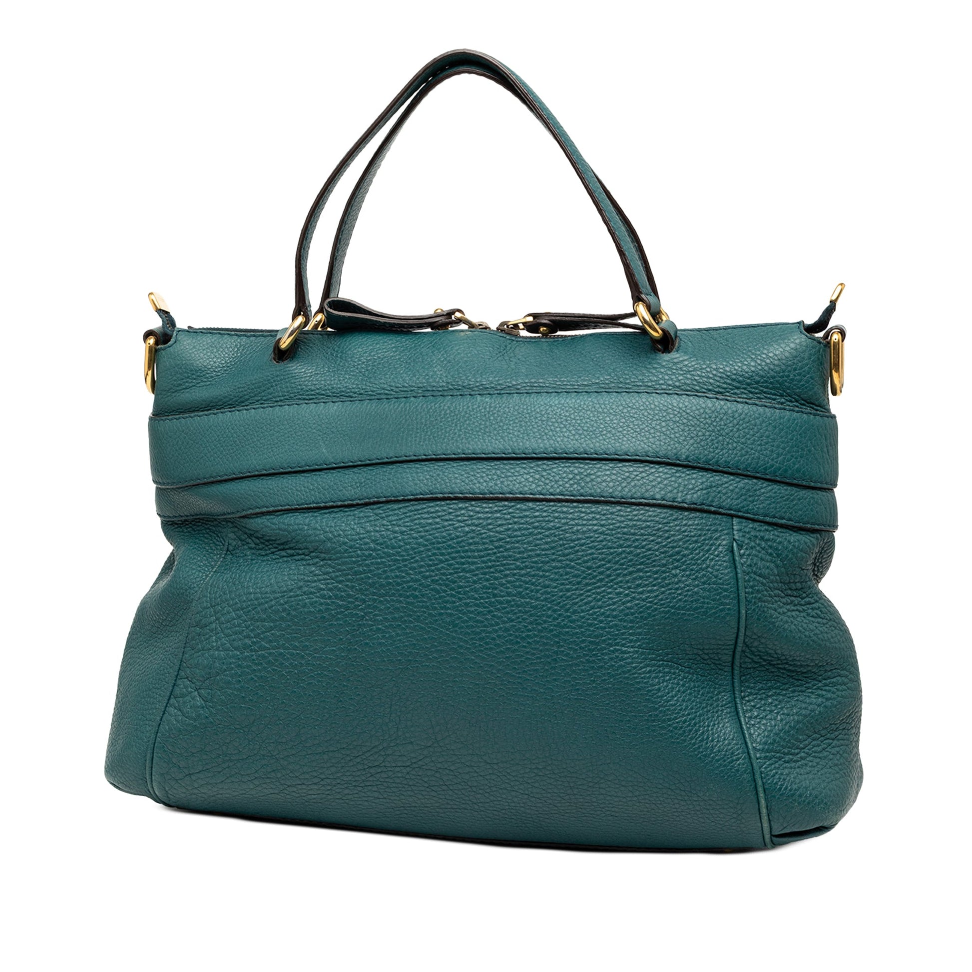 Gucci Medium Leather Ride Top Handle Bag