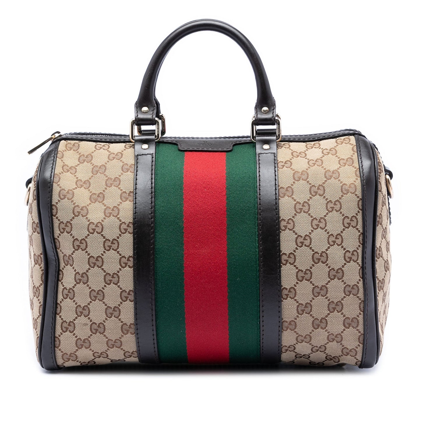 Gucci Medium GG Canvas Web Joy Boston Bag