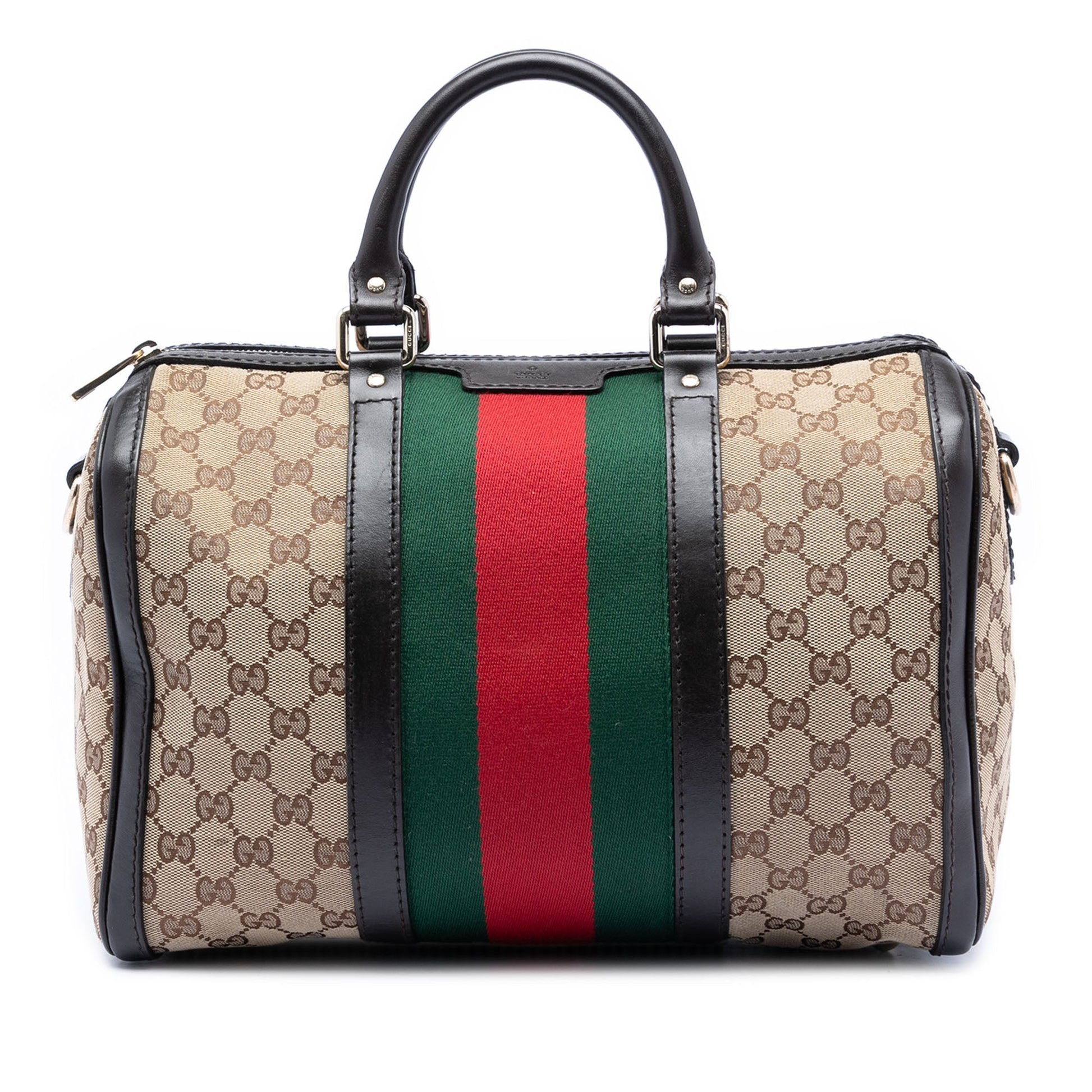 Gucci Medium GG Canvas Web Joy Boston Bag