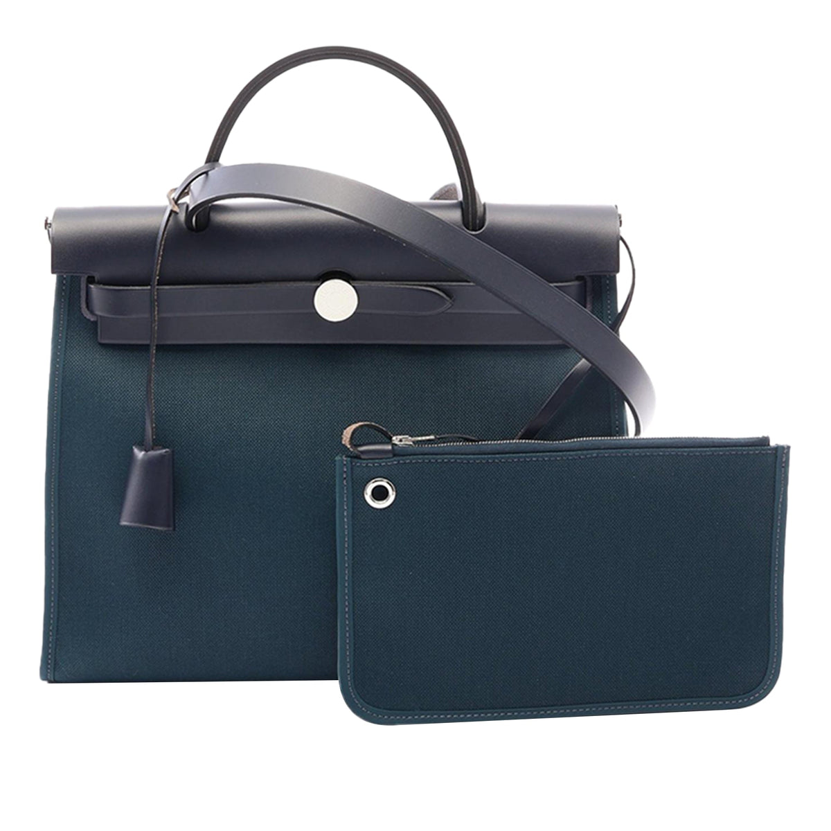 Hermès Toile Herbag Zip 31 — Green