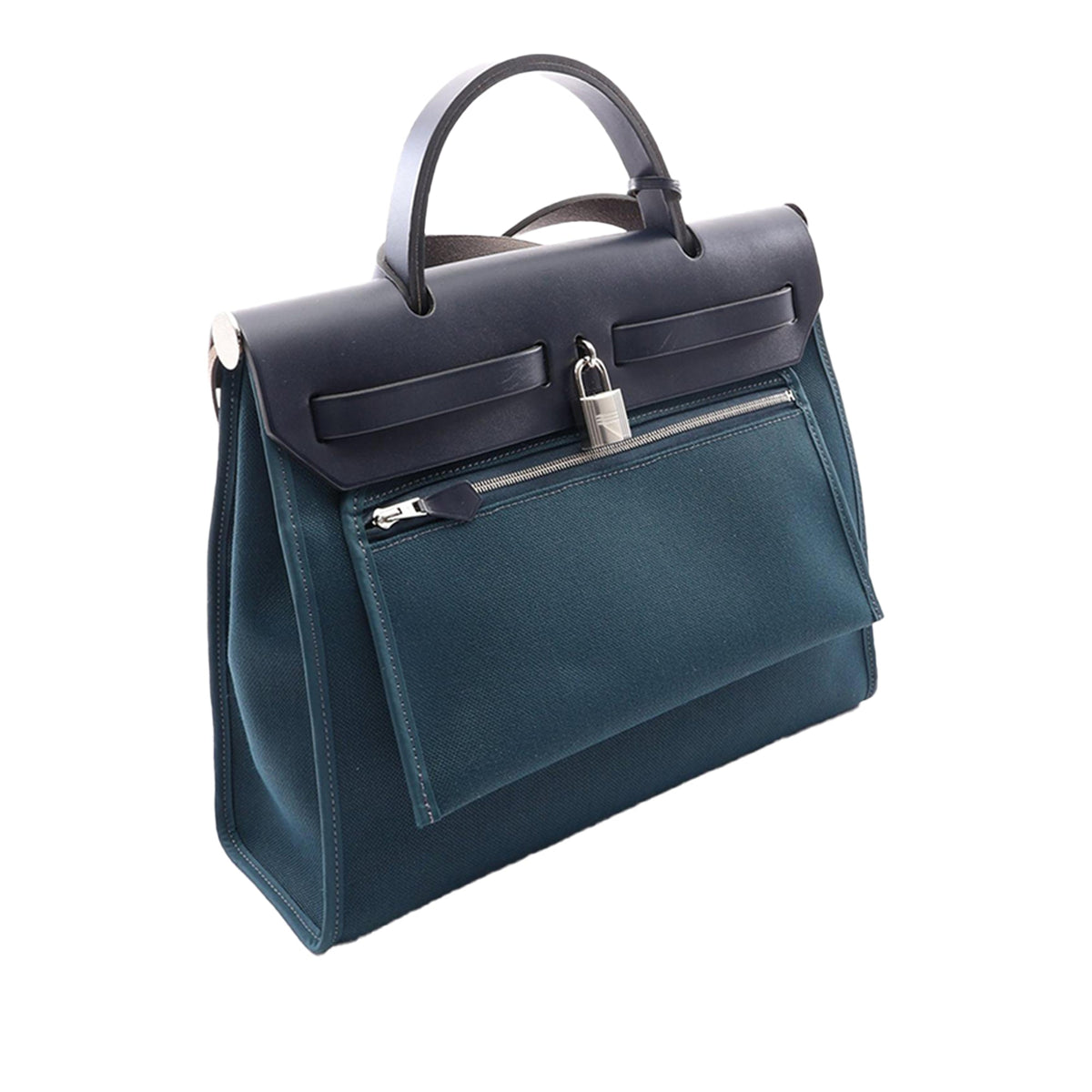 Hermès Toile Herbag Zip 31 — Green