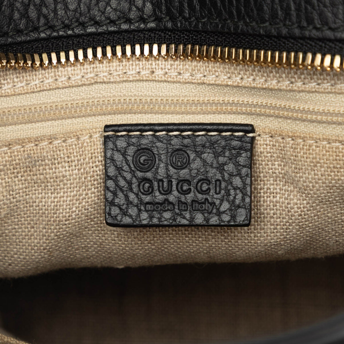 Gucci Calfskin Bamboo Tassel Satchel