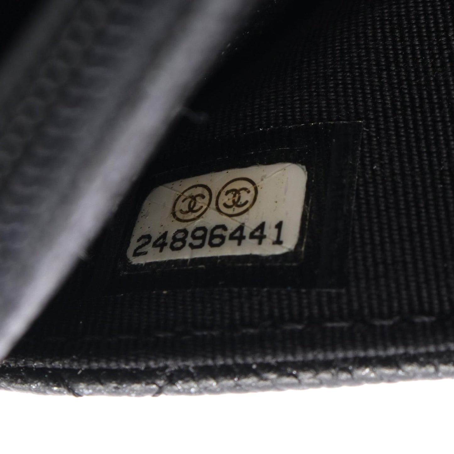 Chanel CC Quilted Caviar Wallet on Chain