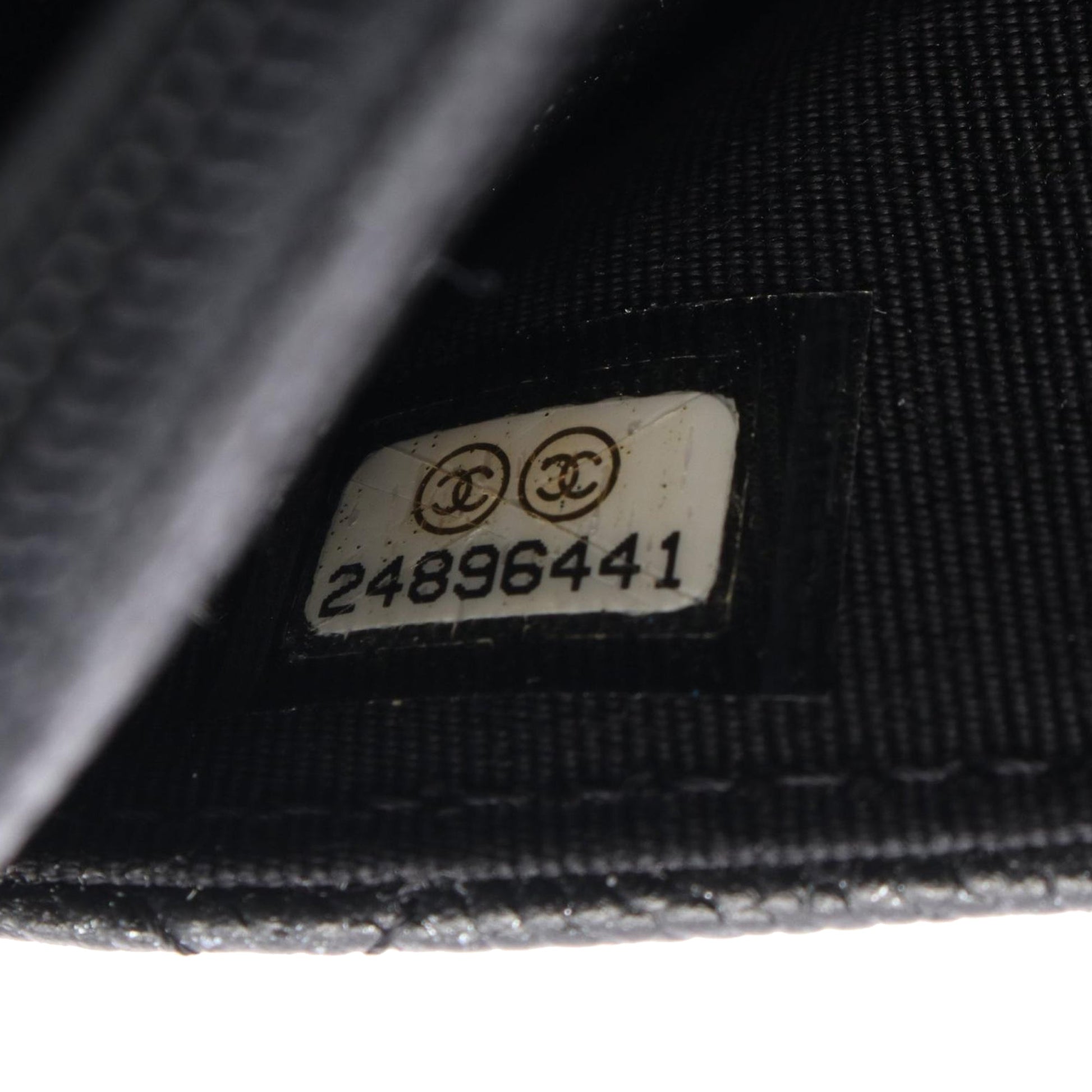 Chanel CC Quilted Caviar Wallet on Chain