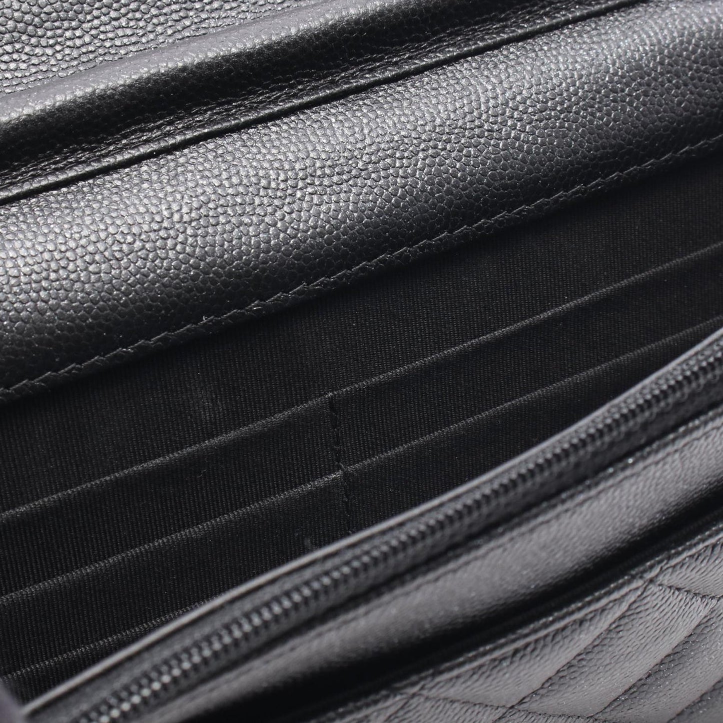 Chanel CC Quilted Caviar Wallet on Chain
