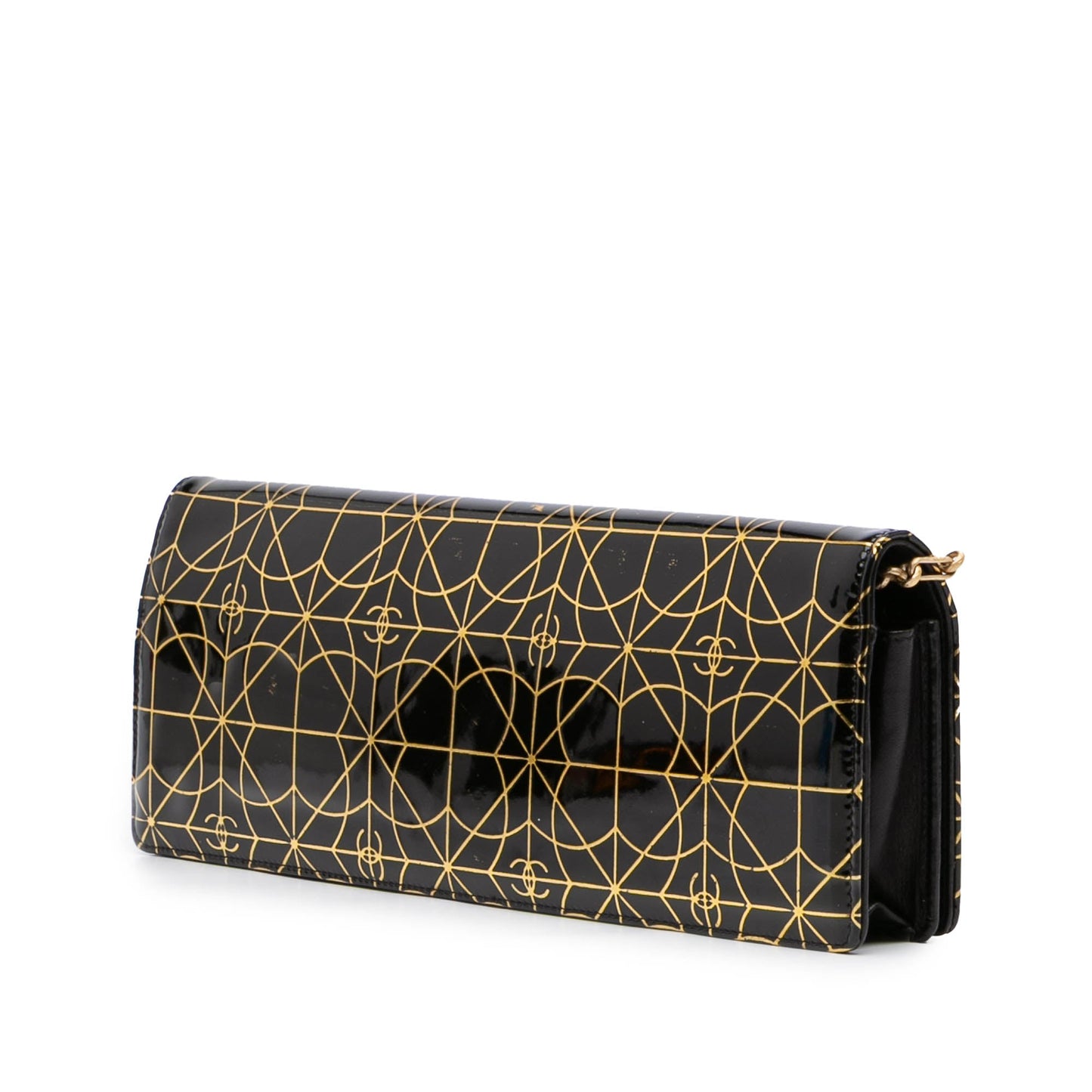 Chanel Paris Moscou Vinyl Moujik Clutch with Chain