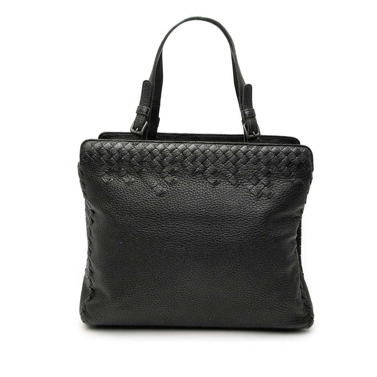Grained Calfskin Intrecciato Tote