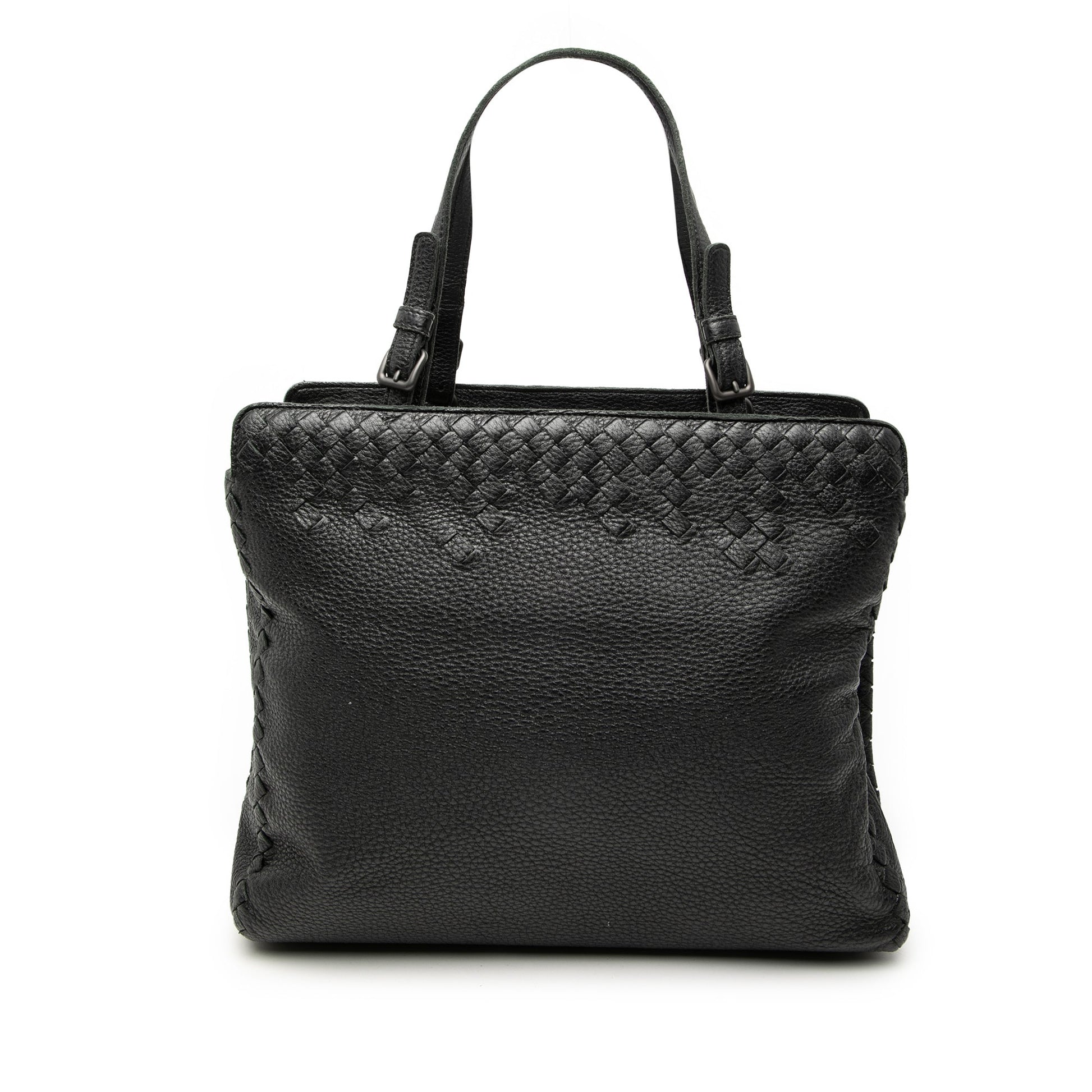 Grained Calfskin Intrecciato Tote