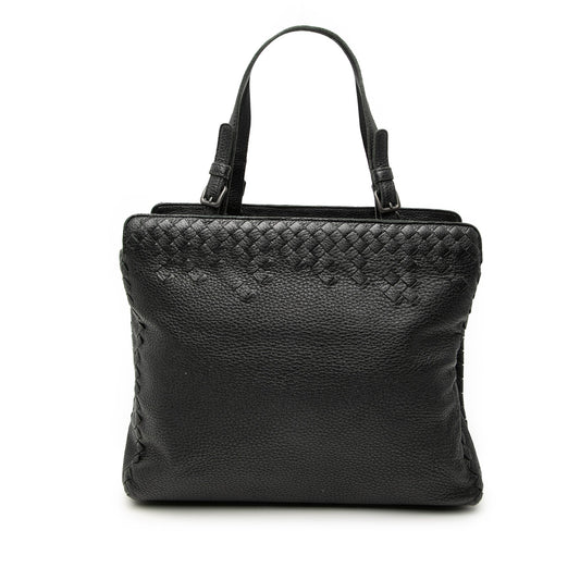 Grained Calfskin Intrecciato Tote