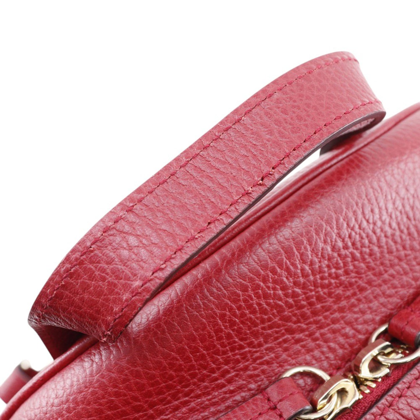 Gucci Pebbled Calfskin Soho Chain Backpack