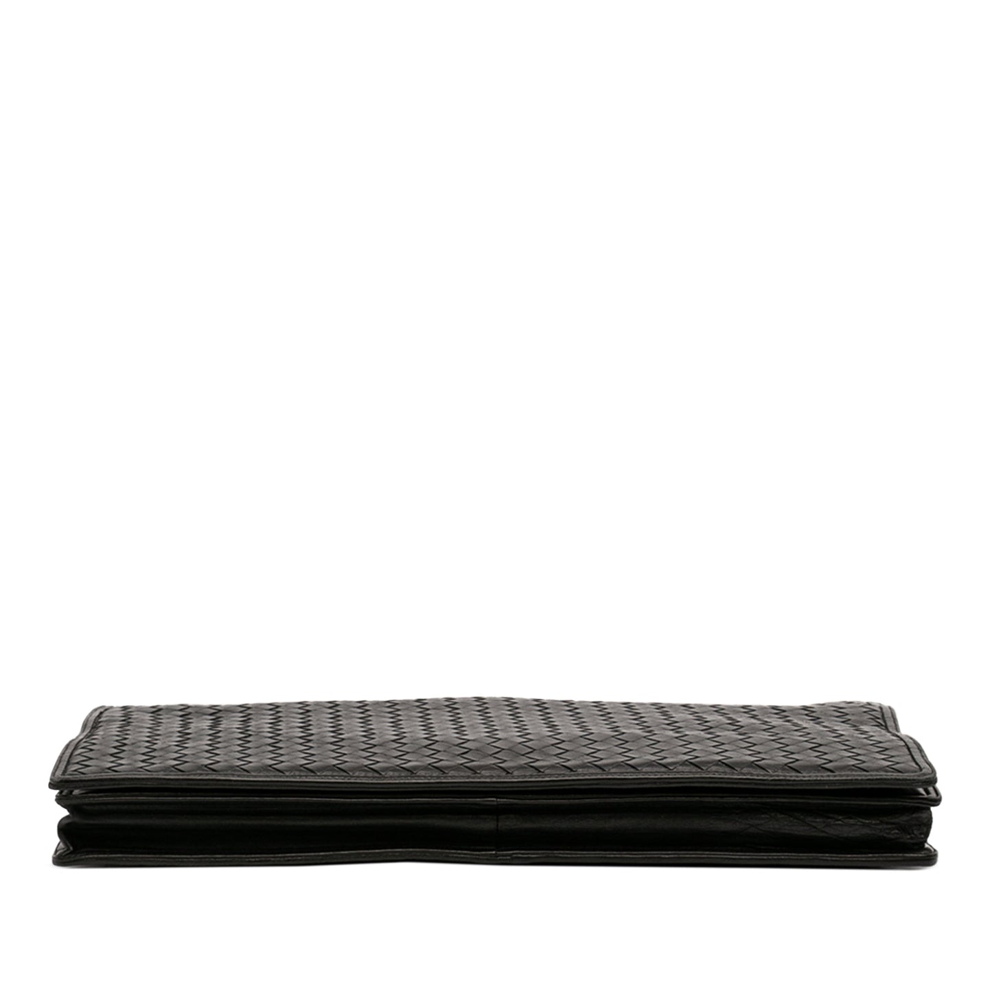 Nappa Intrecciato Portfolio Flap Clutch
