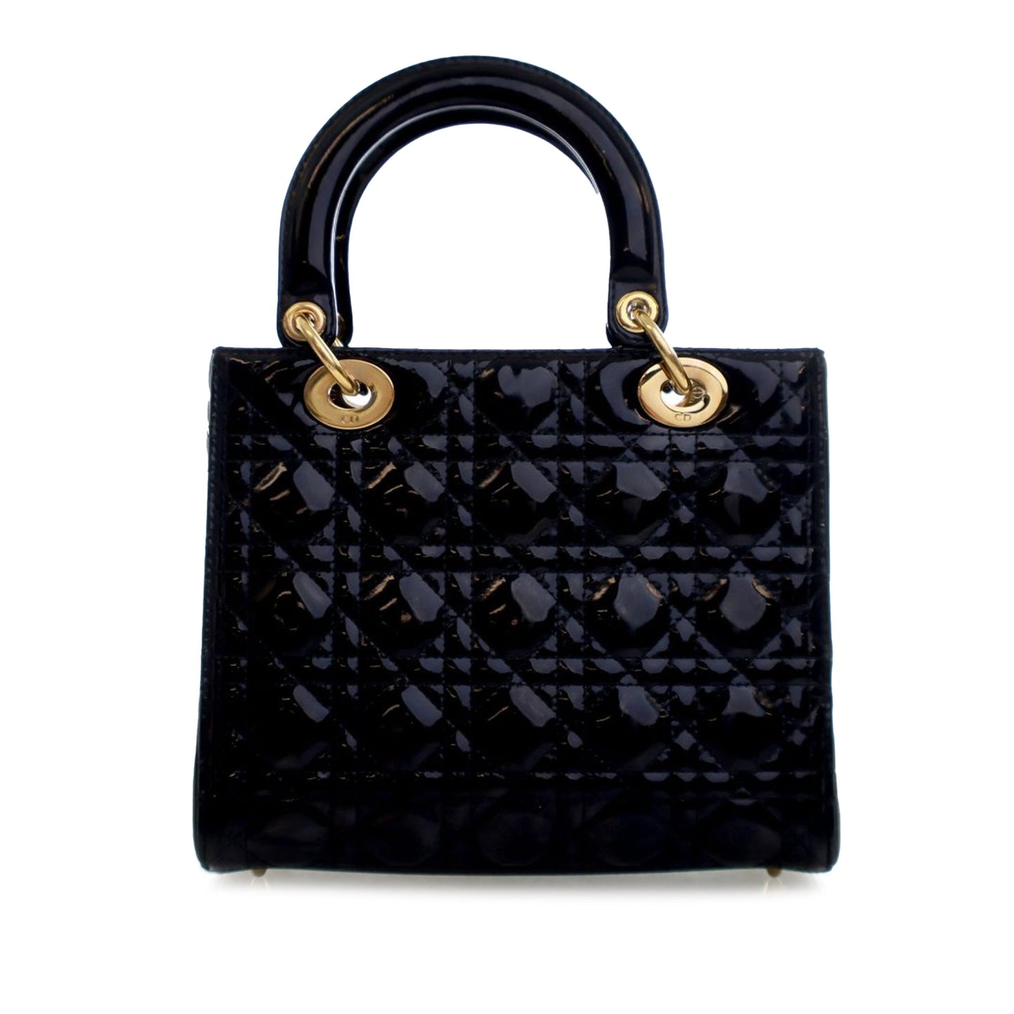 Dior Medium Patent Cannage Lady Dior