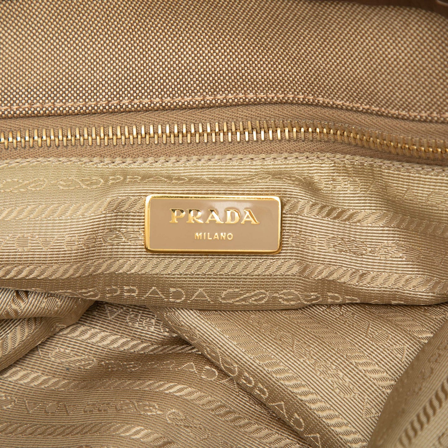 Prada Canvas Canapa Logo Tote