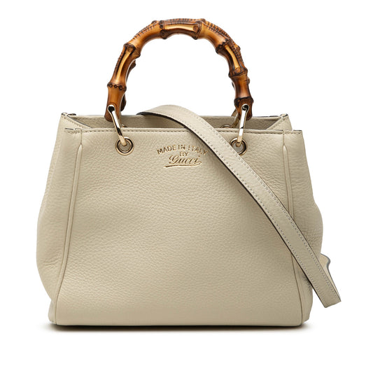 Gucci Mini Calfskin Bamboo Shopper Satchel